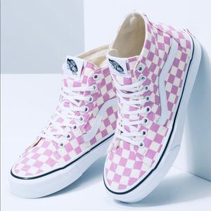 NWT Big Kids Vans Sk8-Hi Taper Checkerboard